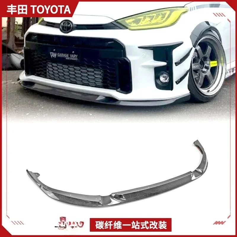 

Suitable For Toyota YARIS Yaris GR Carbon Fiber Modified Parts Garage Vary Front Lip Head Shovel Small Surround