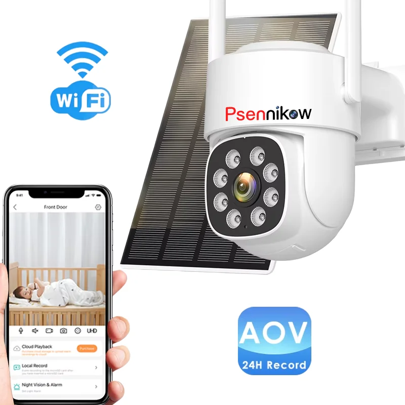

4G Solar Camera 4MP Wifi Wireless Outdoors Camera 4K HD PTZ IP CCTV Camera AOV 24 Hour Record Human Auto Detect Track ICSee APP