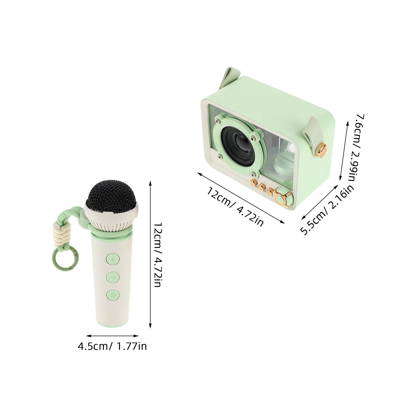 1 set 1 Set Karaoke Speaker Mini Built-In Microphone Portable For Home Party Outdoor Events Family