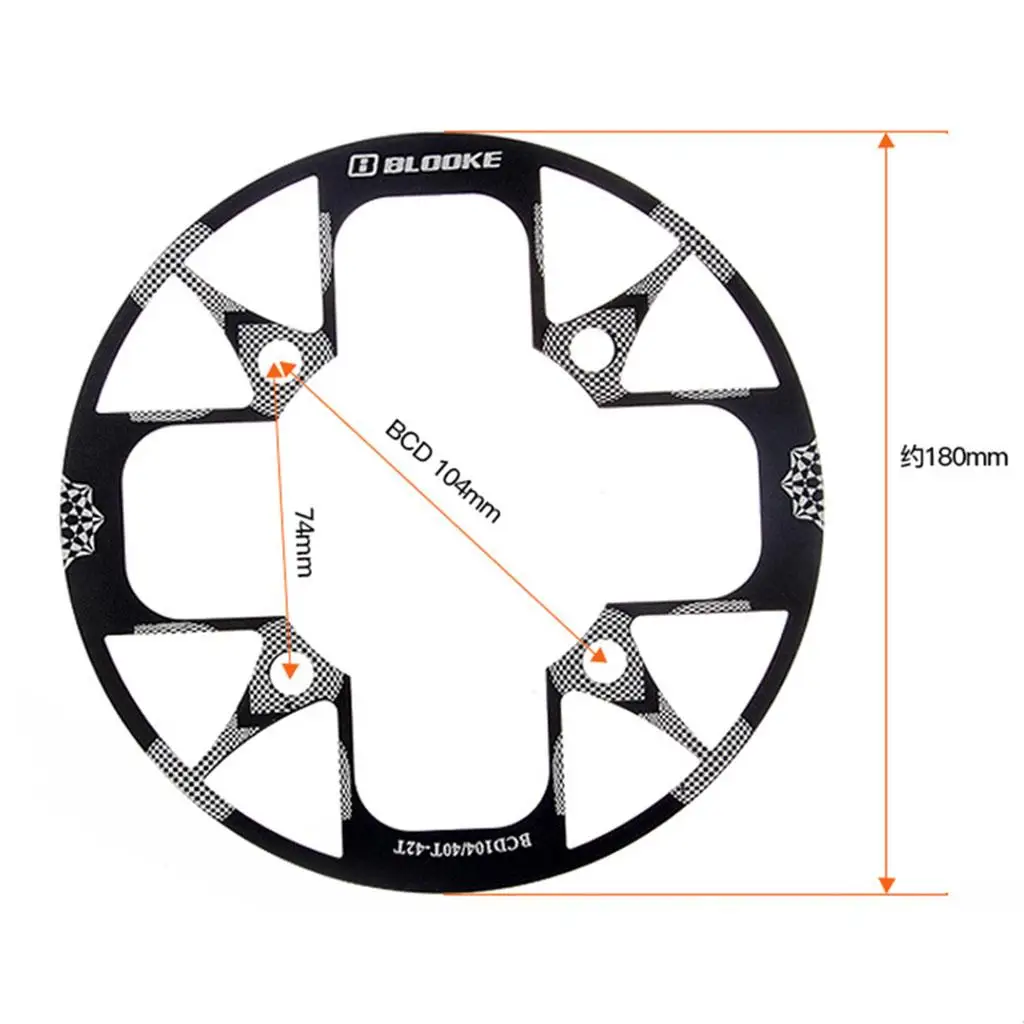 Mountain Bike Chainring Guard 104mm BCD Chainring Protector Cover for Electric