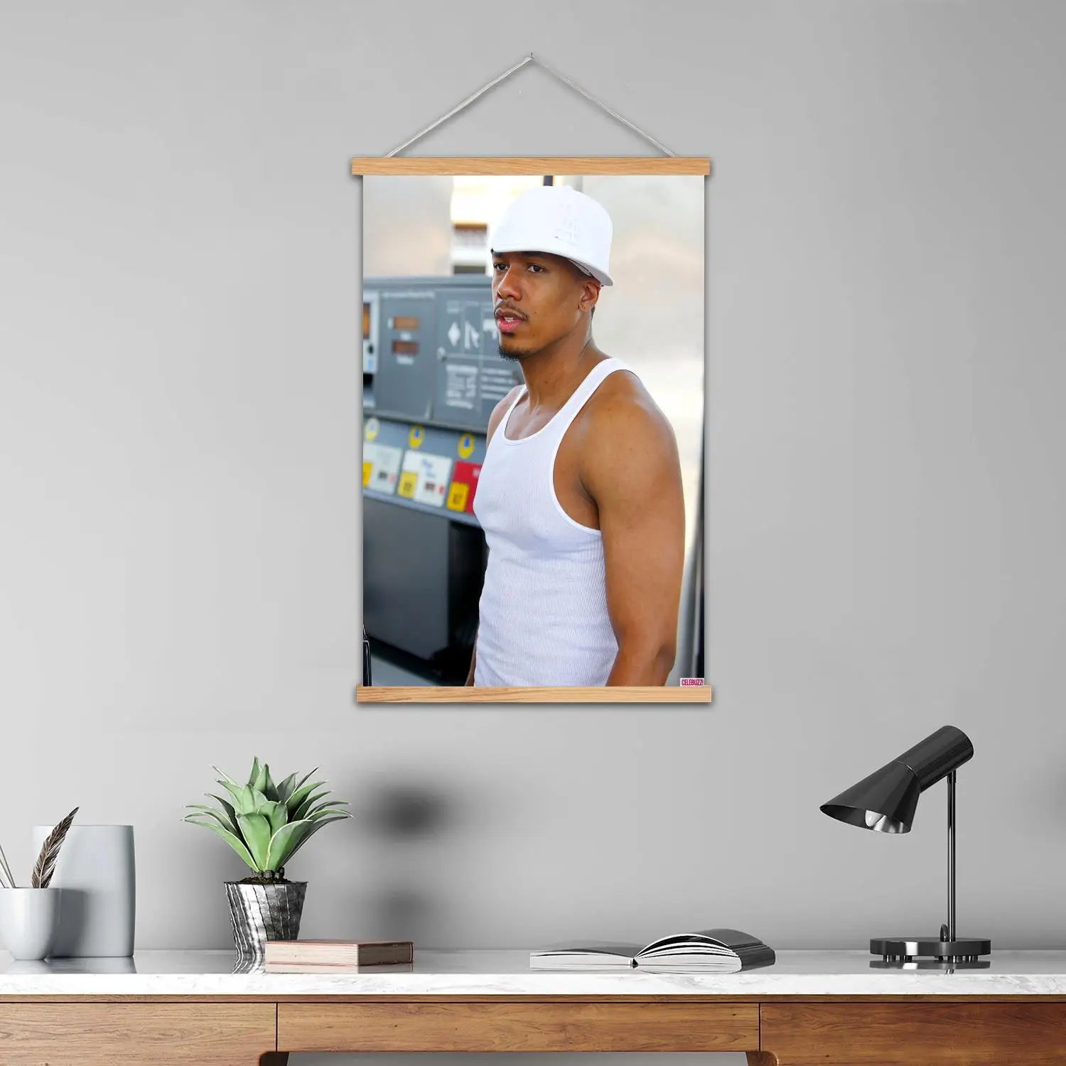 Nick Cannon Framed Wall Painting Canvas Art Poster, Wall Art  Modern Family Bedroom Decor Posters,Decorative painting