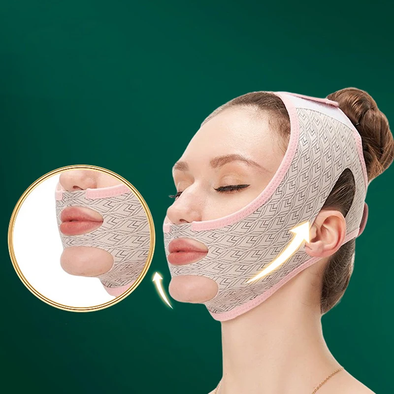 V Gezicht Bandage Shaper Gezichts Afslankende Ontspanning Lift Up Riem Vorm Lift Verminderen Dubbele Kin Gezicht Thining Band Massage Slanker