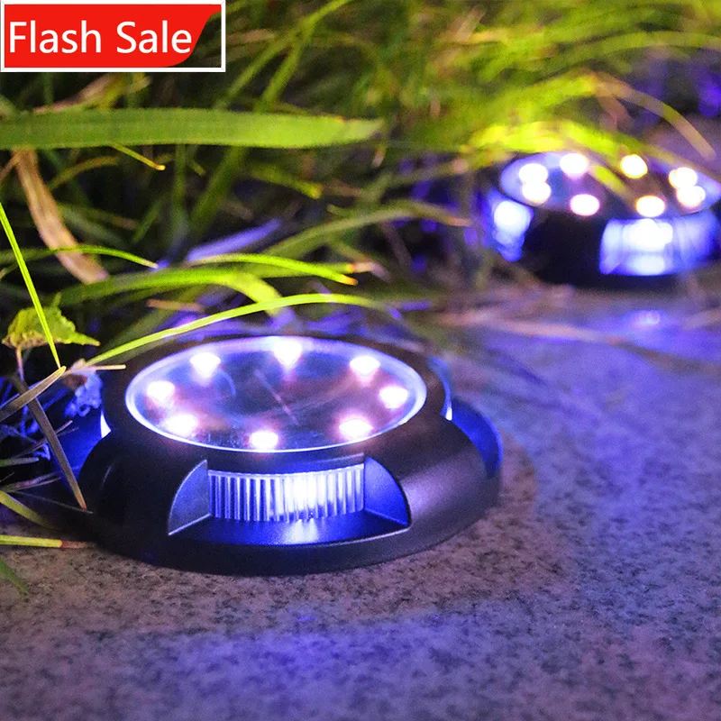 

Набор водонепроницаемых солнечных садовых светильников ShinyYing, 12 светодиодов, встраиваемые в грунт лампы для дорожек и подъездных путей с 4 цветовыми режимами