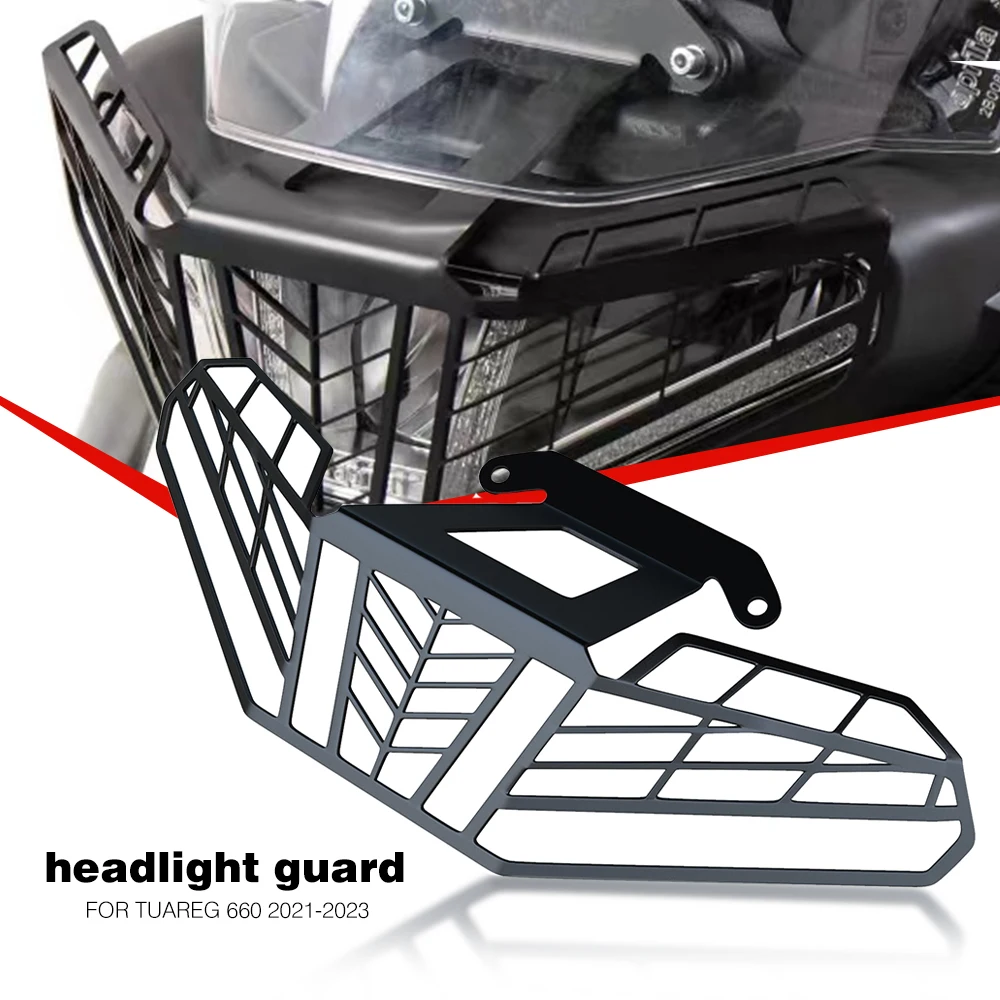 

2023 NEW Motorcycle Headlight Head Light Guard Protector Cover Protection Grill For Aprilia Tuareg 660 Tuareg660 Accessories