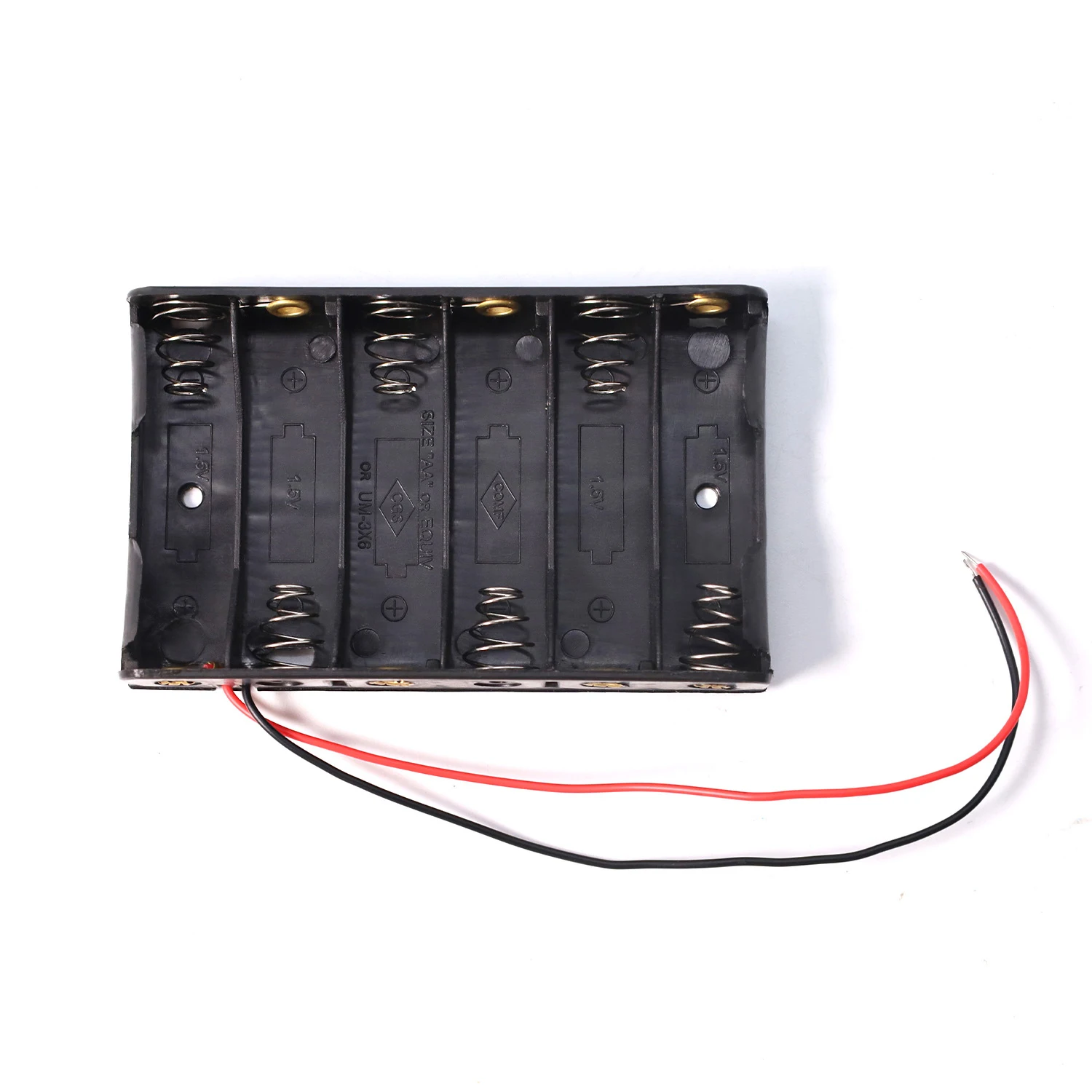 Picture 4: AA /AAA/18650 Battery Holder Case 1/2/3/4 Cell Battery Holder Storage Box with Connect Black Red Wires ABS Environmental Protect