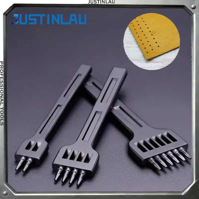 

JUSTINLAU 3 шт. DIY Инструменты для работы с кожей: пробойники из легированной стали, круглые пробойники, пробойники для алмазной резки, пробойники для ручного шитья и пробойники для работы с нитью