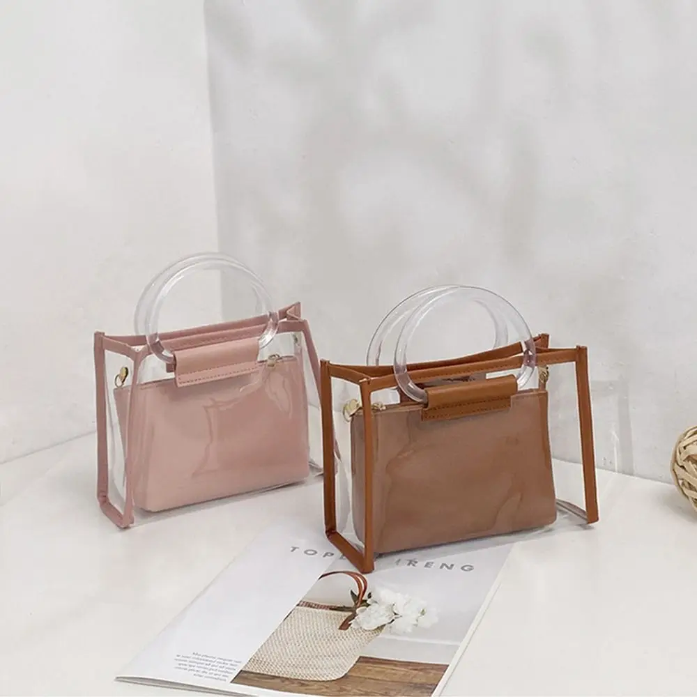 Clear Handbags Fashion Transparent Crossbody Bags Shoulder Bags Summer Beach