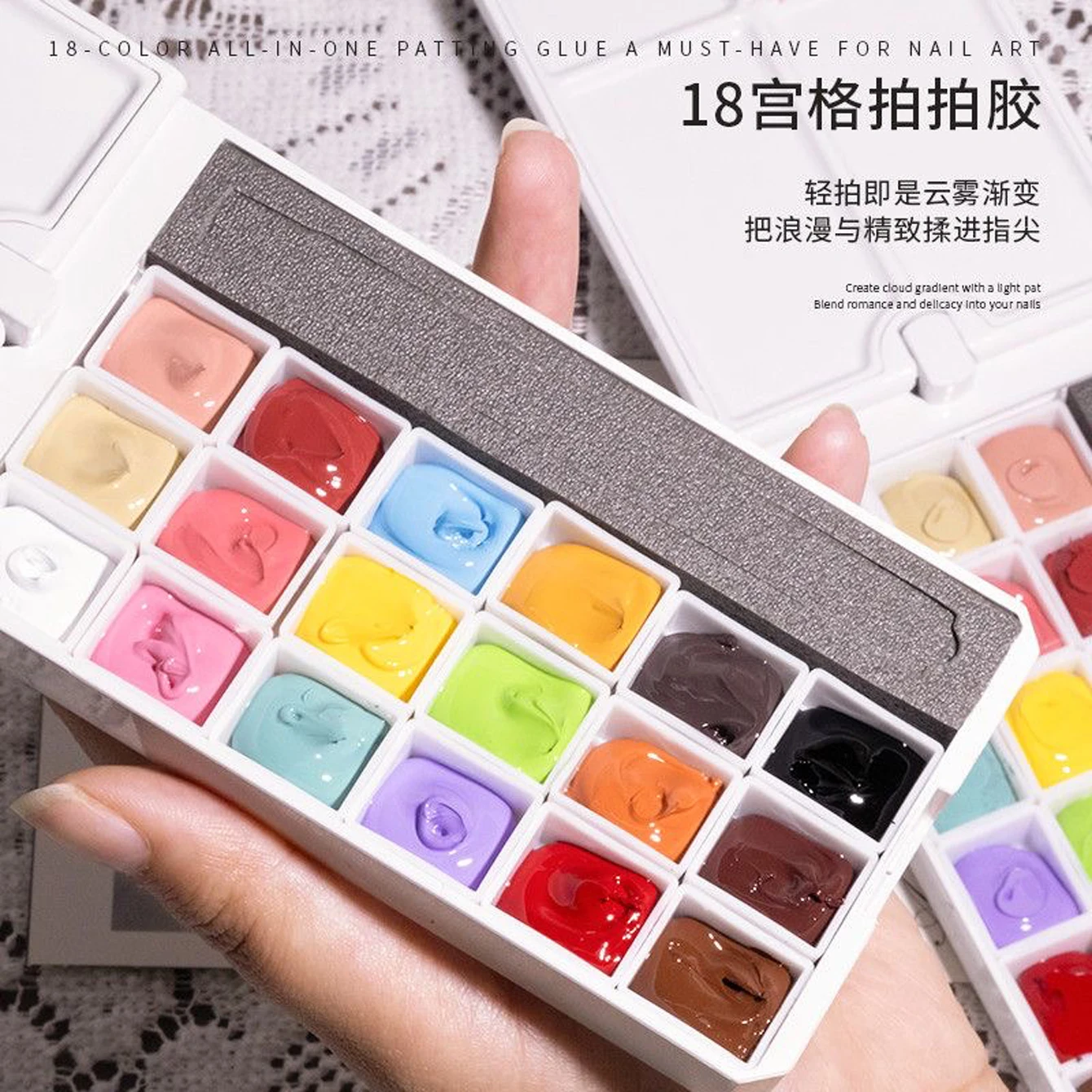 18-Farben-Malpalette Neue Monet-Blumen-Malpalette, Transfermalerei, Blumengel-Lack, geeignet für den DIY-Einsatz im Salon – Detail 5