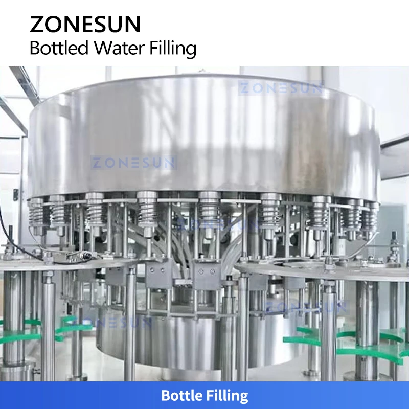 ZONESUN ZS-DWFC12 Máquina automática de enchimento e tampagem de água mineral Linha de engarrafamento monobloco