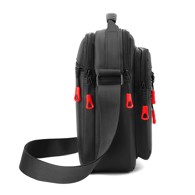 Men's Crossbody Bag Business Casual Shoulder Bag Multi Compartment Large Capacity Durable Satchel Bag Travel Commute Daily Use