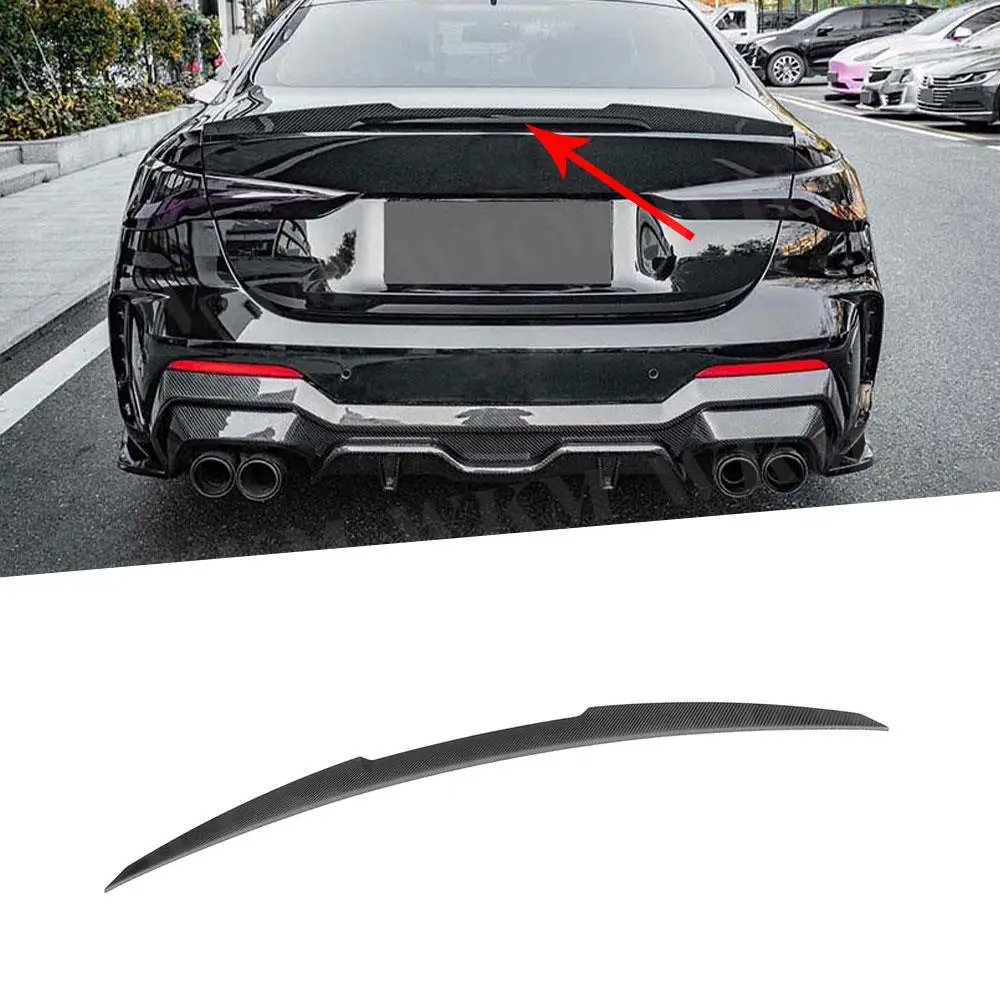 

Dry Carbon Rear Trunk Spoiler Wings Bodykits for BMW 4 Series G22 G82 M4 Coupe 2020+ Rear trunk boot spoiler Car Decoration