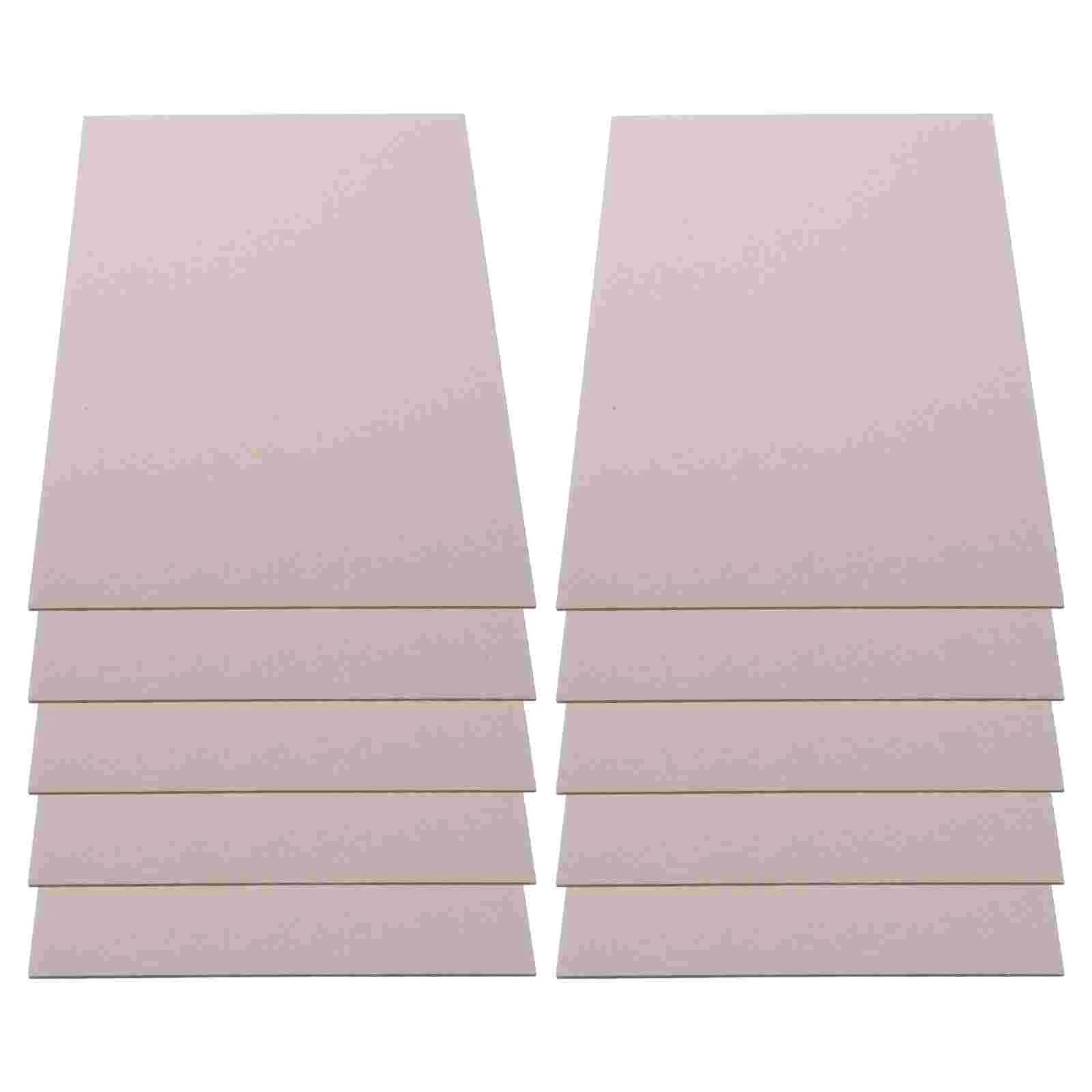 Cartões de cartão tridimensionais, adequado para crianças jardim de infância DIY Material, embalagem grossa, cinza agradável, 10 pcs