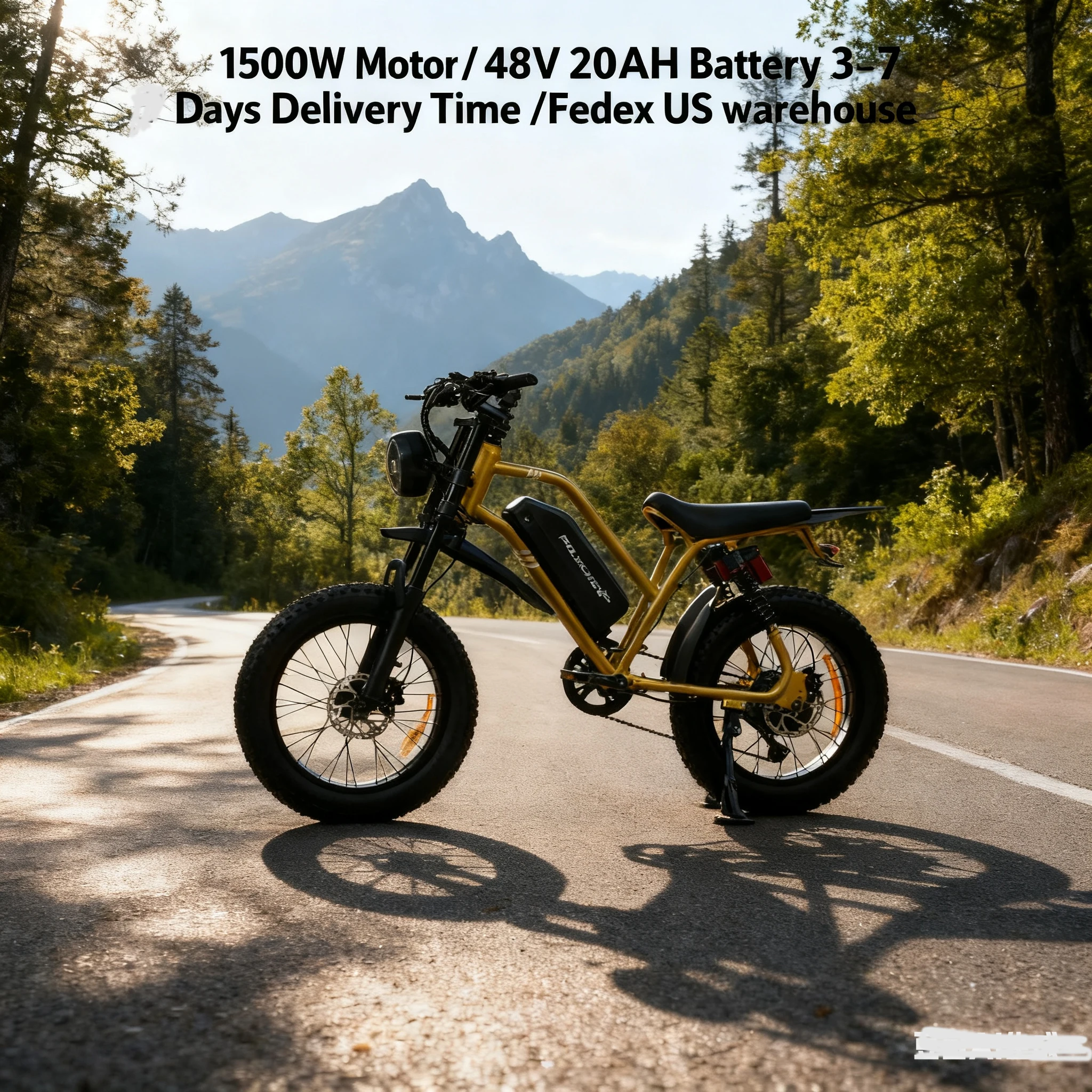 

Peak-1500W-Electric-Bike for Adults-Teens 48V 20Ah Battery E-bike, 20" Fat Tire Dirt Bike Max Speed 25MPH, NFC Lock, 7-Speed