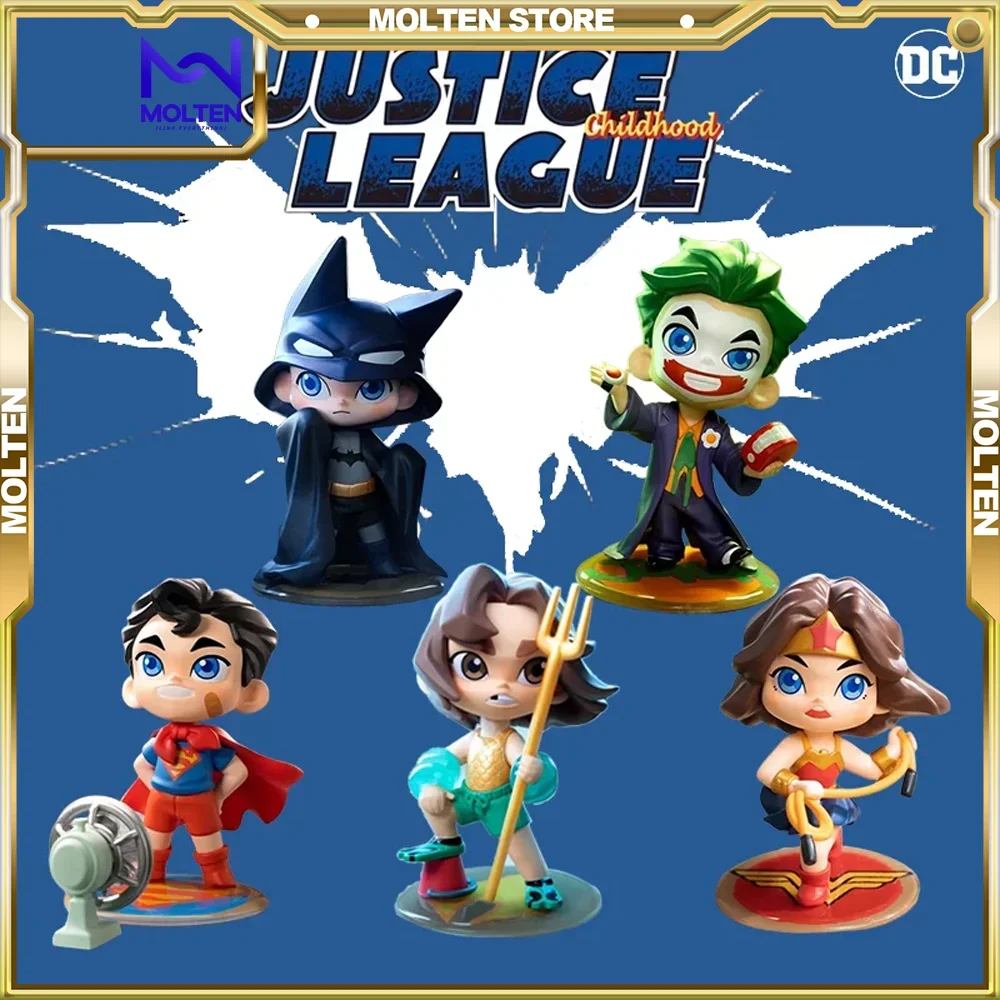 

Justice League Figure Batman Superman Wonder Woman The Joker Q-version Figure Cute and playful toy gift Brand New Genuine pop