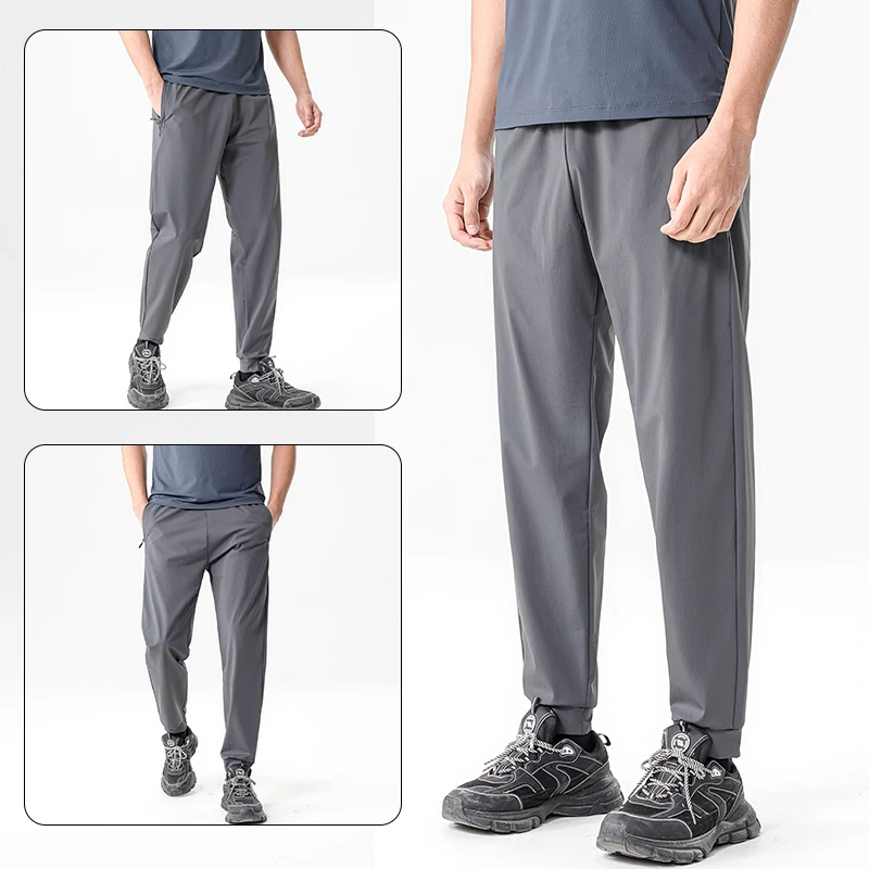 Fashion Loose Elastic Waist Spliced Zipper Pockets Korean Pants Men's 2024 Summer New Oversized Oversized All-match Casual Pants