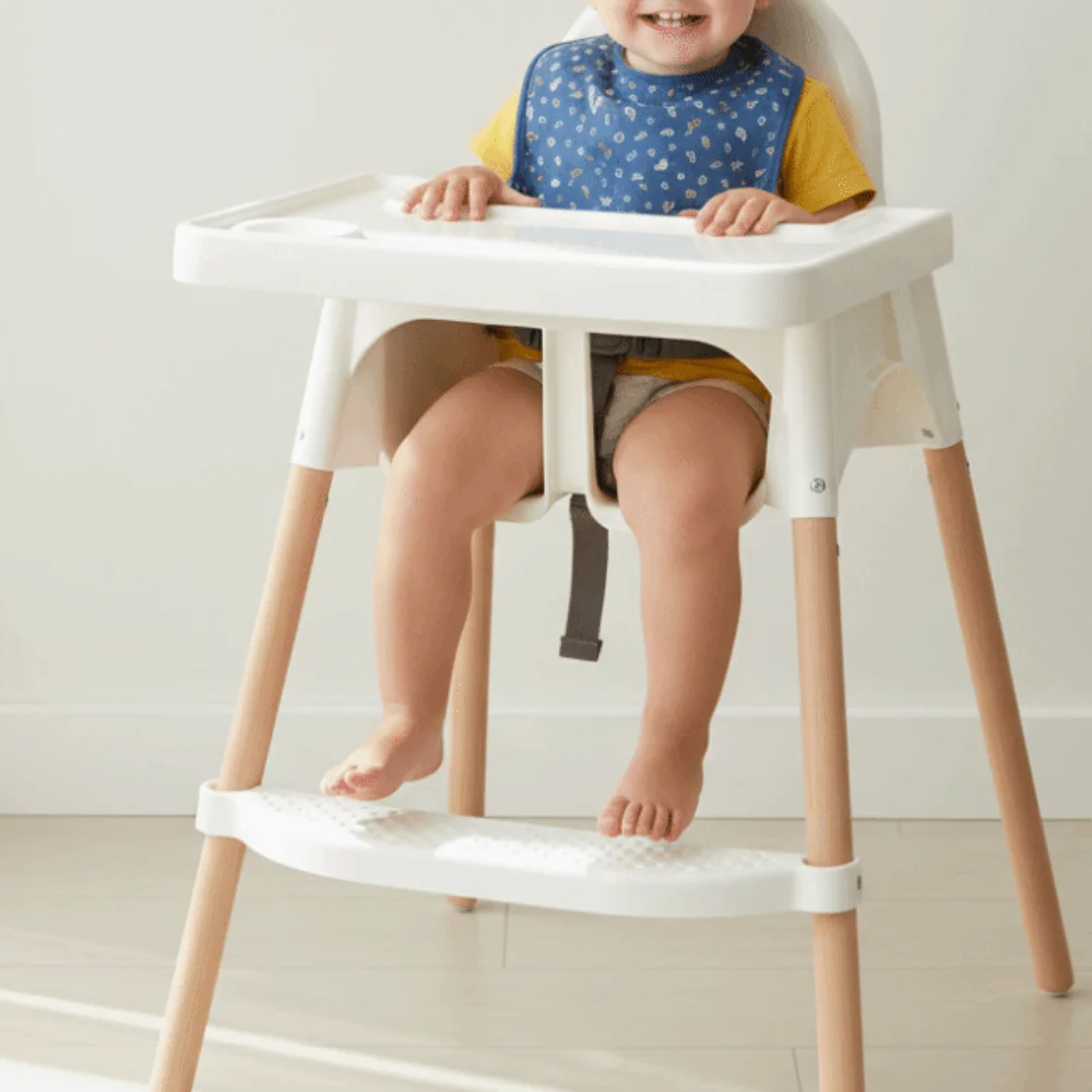 Comfortable Highchair Footrest Adjustable Universal Pedal Foot Rest Ergonomic Anti-Slip Surface Baby High Chairs Accessories