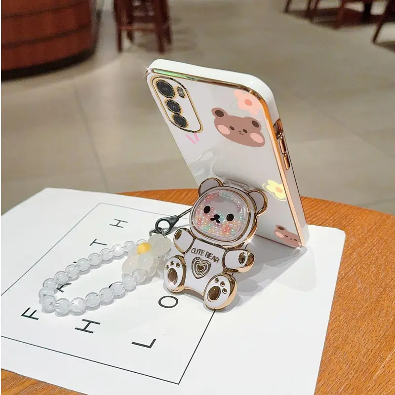 حافظة حامل هاتف لموتورولا موتو ، E 7 E 13 e 20 e 22 ، حزام زهور ، غطاء حامل ، دب ، E6S ، E7 Plus ، Power ، E13 ، E20 ، E32