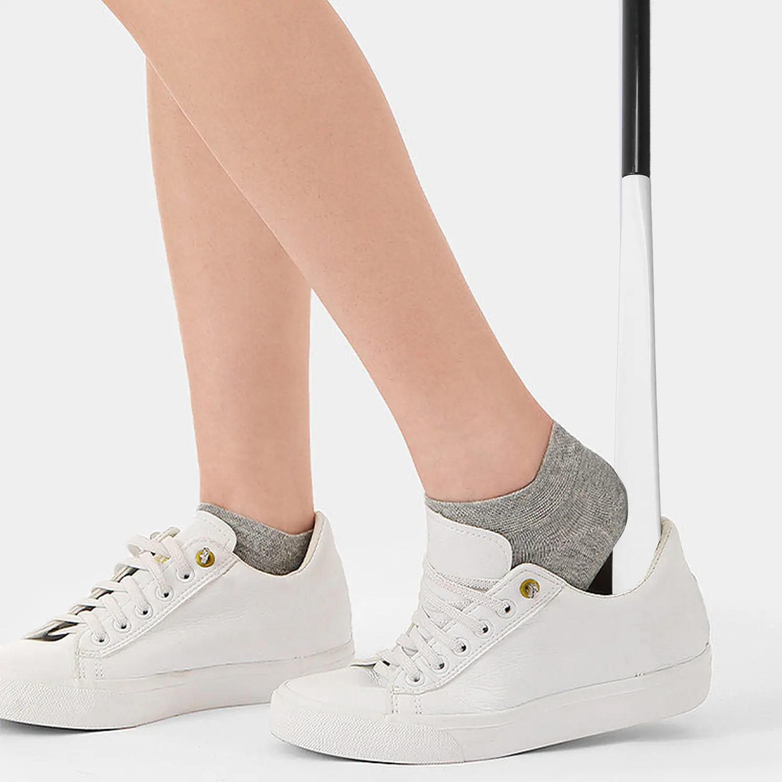 Long Handled Shoehorn and Sock Assistance Device Adjustable Dressing Aid for Seniors Pregnant and Disabled Easy Shoe Sock