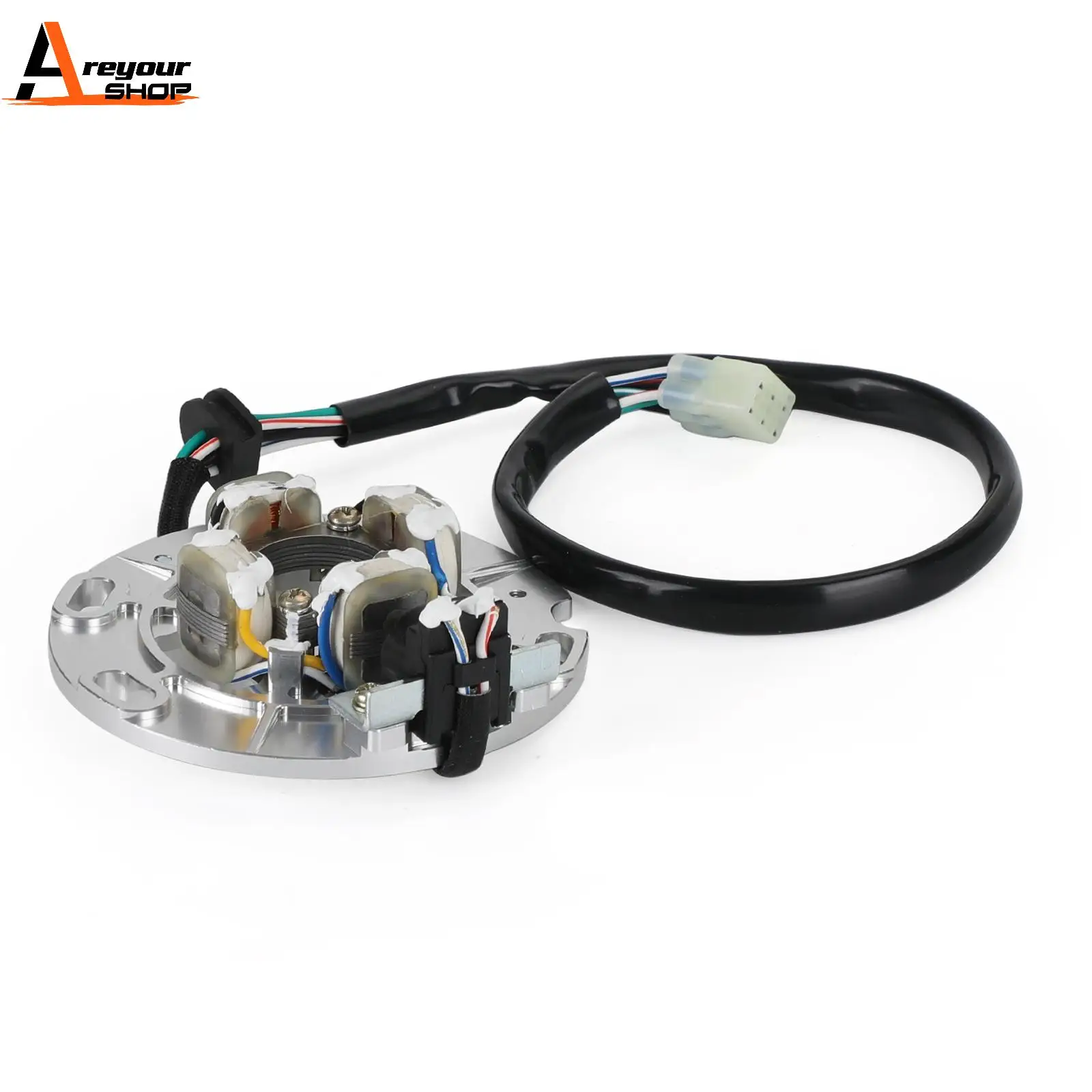 

Areyourshop Stator Generator Base Assy For Yamaha YZ 125 YZ125 1996-2004 YZ80 SK 1996/1998 4SS-85560-00 4SS-85560-01 Motor Parts