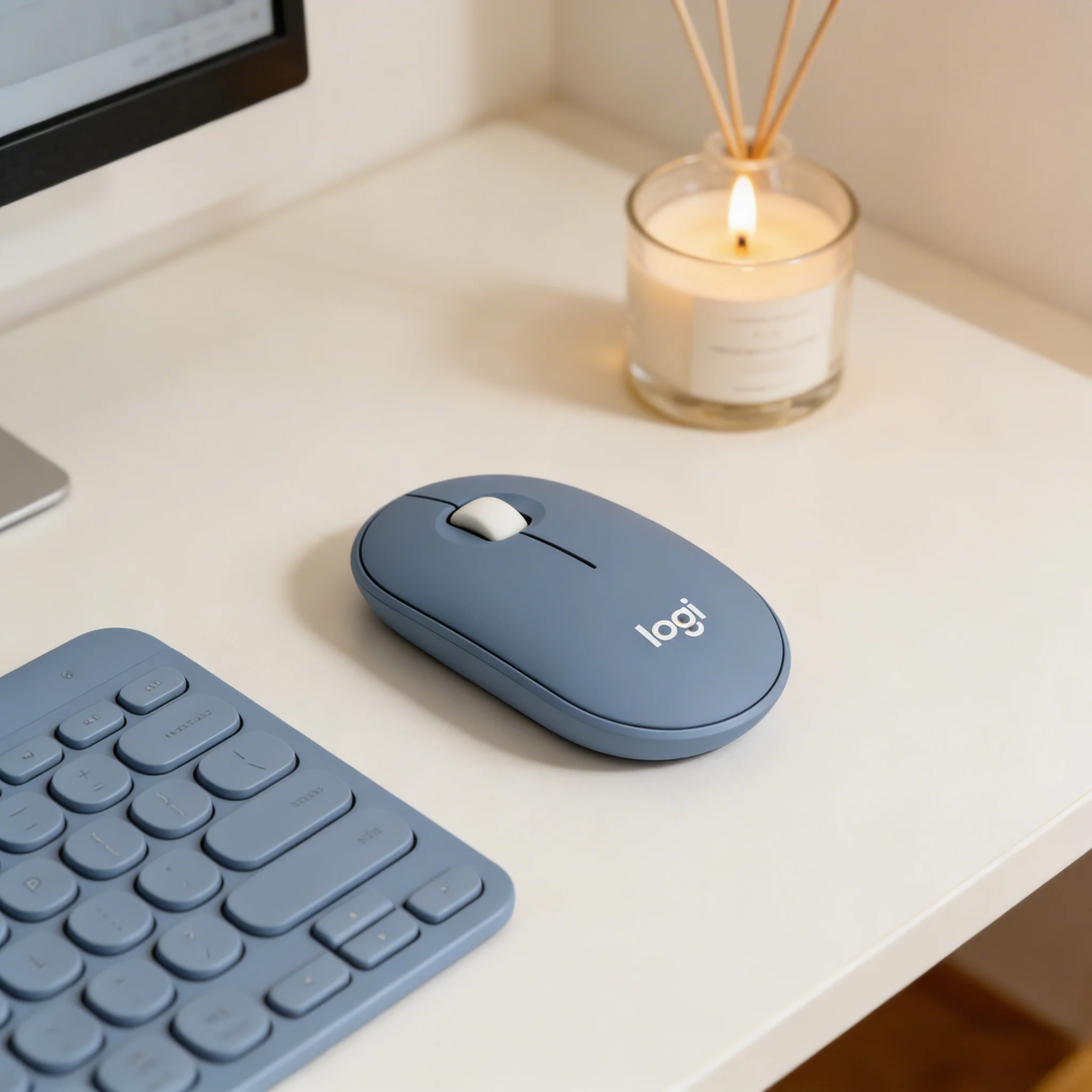 Logitech M350 Silent Wireless Mouse, 18-Month Battery Life, Noise Reduction Click for Home Office Student Laptop Desktop PC