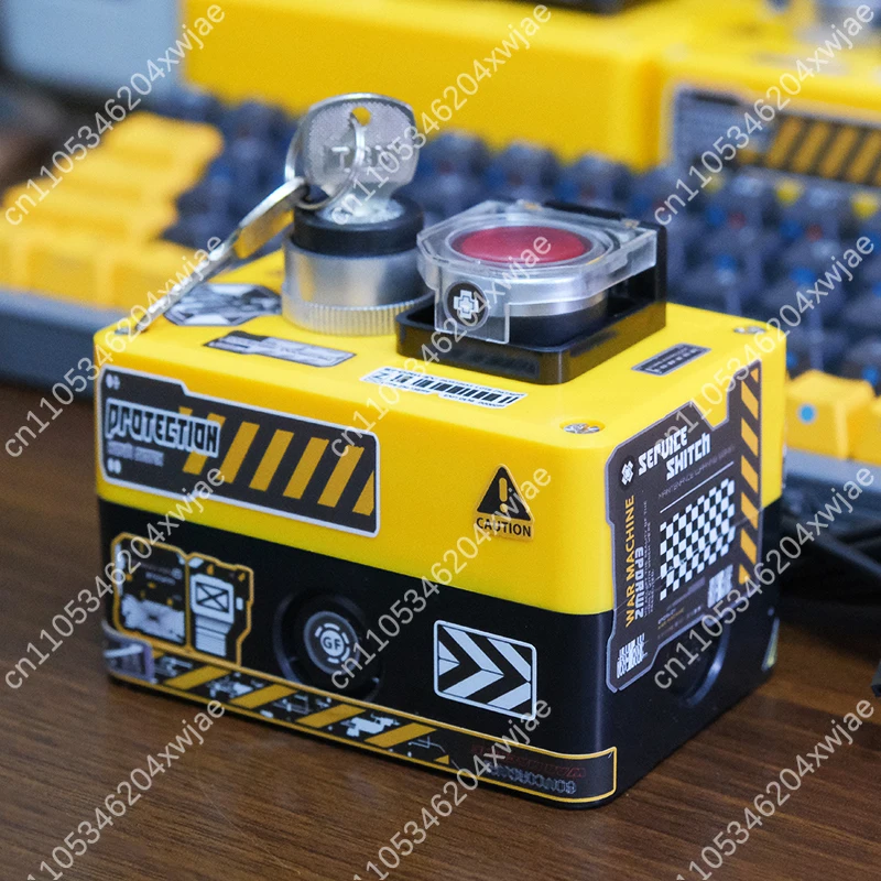 مفتاح طاقة خارجي للكمبيوتر الشخصي مزود بزر مزدوج مع مصباح LED، وتحكم في إعادة ضبط بدء تشغيل علبة الكمبيوتر لسطح المكتب للألعاب #2