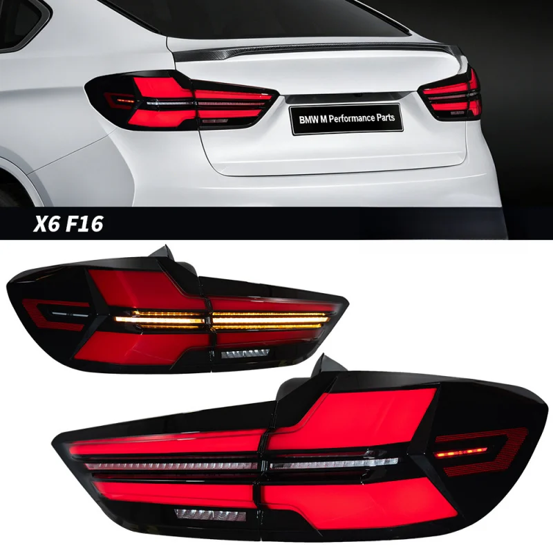 for 2014-2019 BMW X6 tail F16 modified G chassis high-brightness brake lights and dynamic turn signals