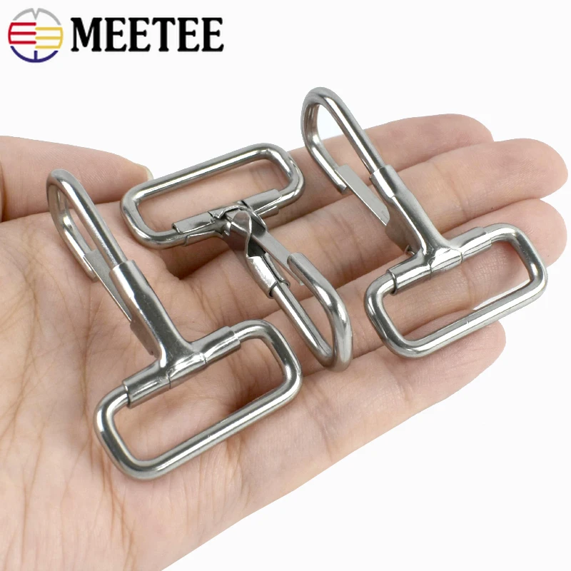 

5/10/20Pcs 28mm 304 Stainless Steel Buckles Bag Clips Clasp Keychain Belt Buckle Luggage Ring Snap Hook DIY Hardware Accessories