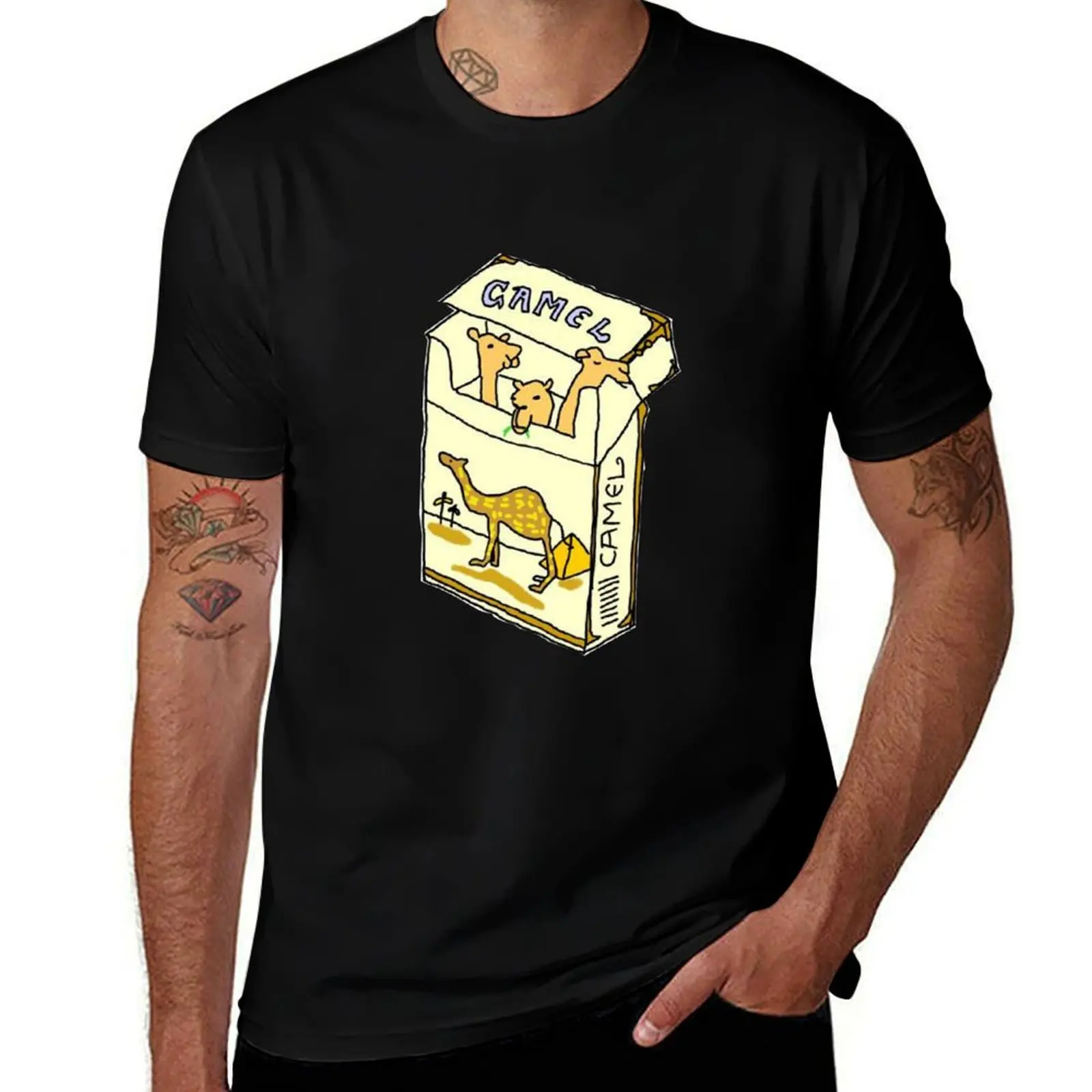 

man shirts casual fit tshirt camel man shirt for man t T-Shirt cigarette slim t