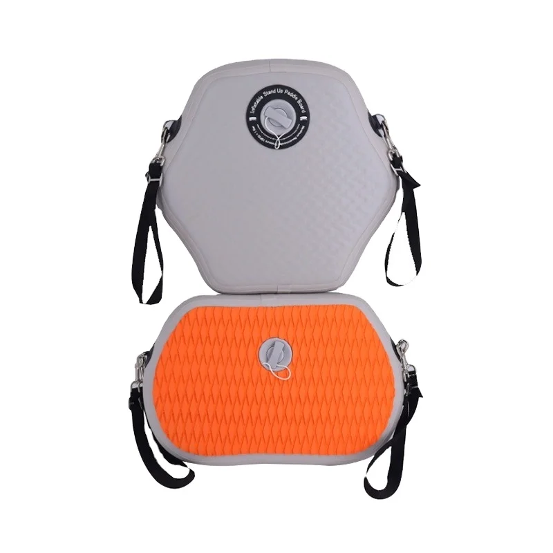 CAMORO PVC Inflatable Cushion Backrest Canoe Kayak EVA Backrest Adjustable Handle Inflatable Backrest for Surfing Fishing
