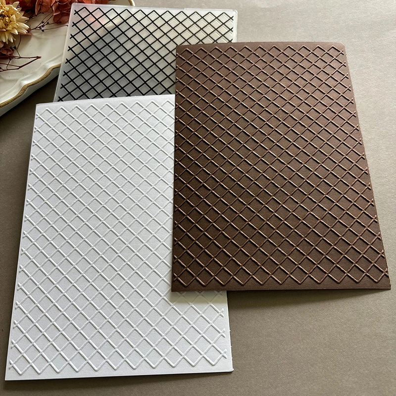Modello di griglia Goffratura File Texture Modello Sfondo Album fai-da-te Produzione di progetti artigianali in cartone decorativo