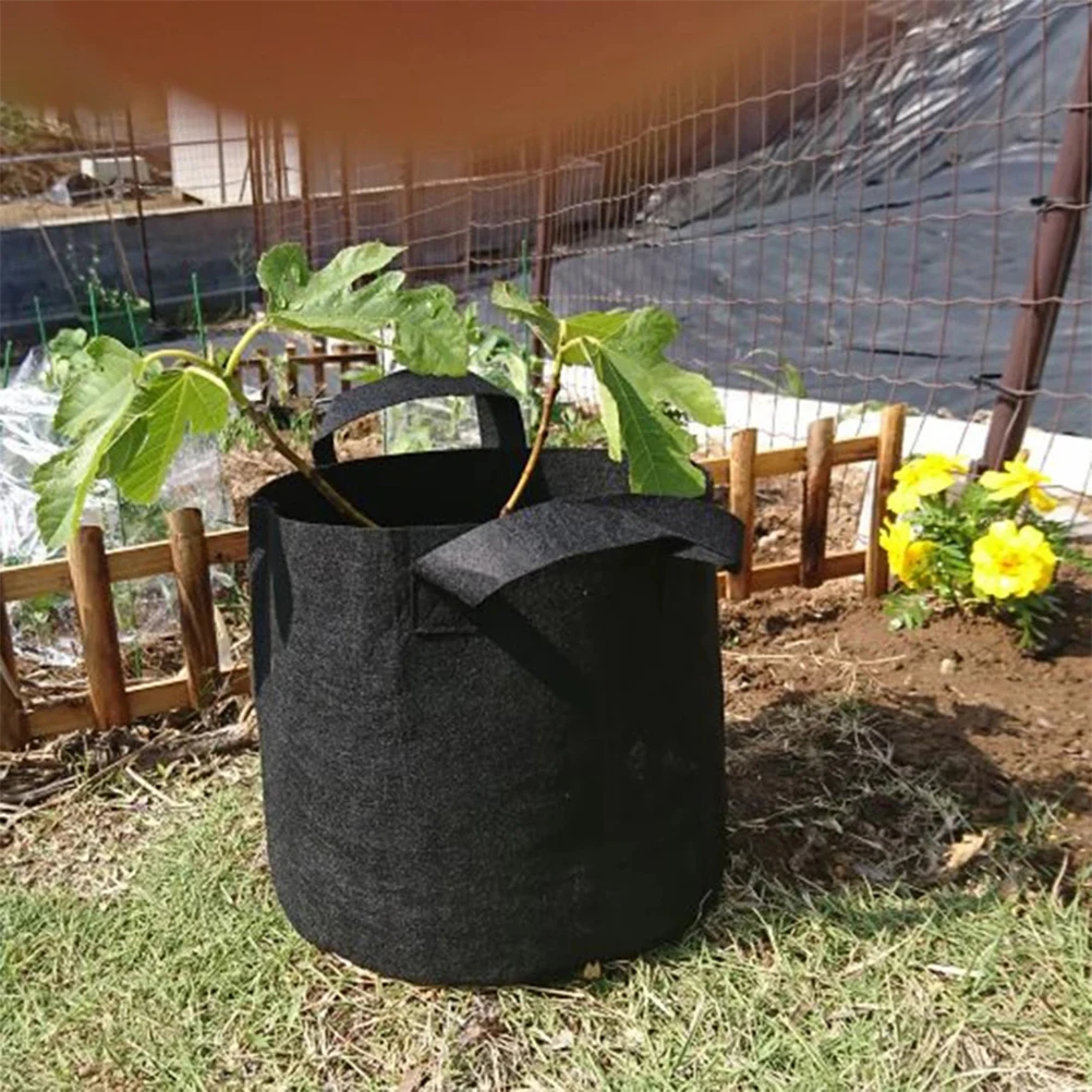 

5 Pcs Plant Growing Bags 3 Gallon Non woven Fabric Nursery Pots for Trees Vegetables Flowers Succulents Lightweight Easy Use