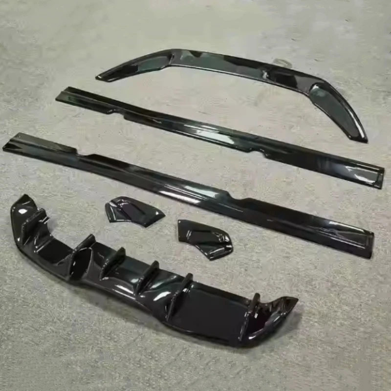 Front Shovel Rear Lip Side Skirts for Ford Fiesta ST 2013-2016 Modified ABS Material Car Body Kit Accessories