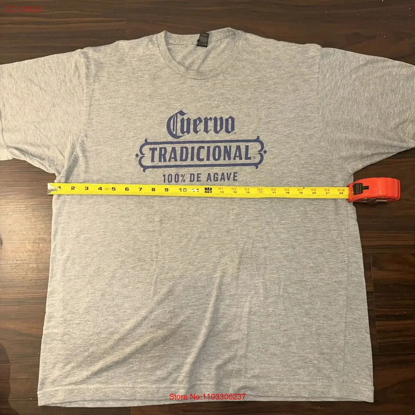 Camiseta Jose Cuervo Tradicional de Agave Tequila Gris XL H1981 Vintage Lavada Estilo Urbano Suave Informal Para Uso Diario