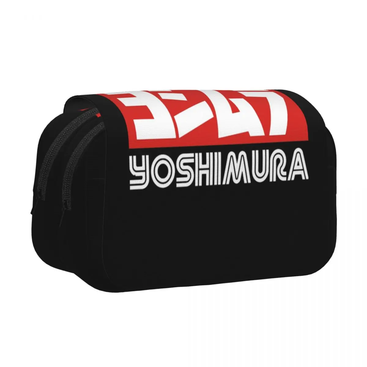 Yoshimura Japanese Motorcycle Exhaust Pencil Case Pen Holder Hard Shell Leather Large Storage Pen Box Pencil