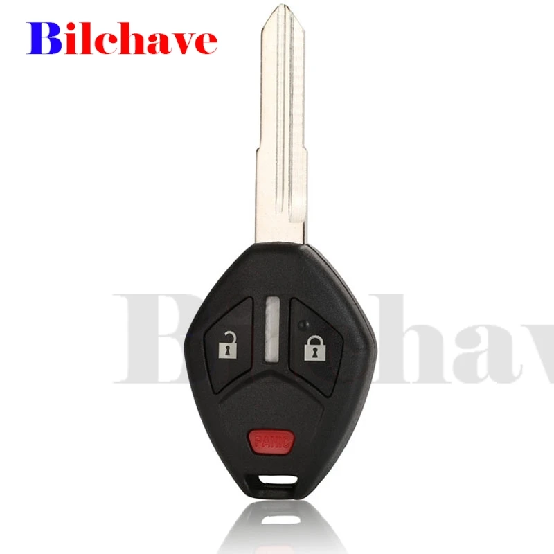 

Bilchave 10pcs 3 Buttons Remote Car Key Shell For Mitsubishi Lancer Outlander Endeavor Galant MIT11R Blade Key Case Replacement