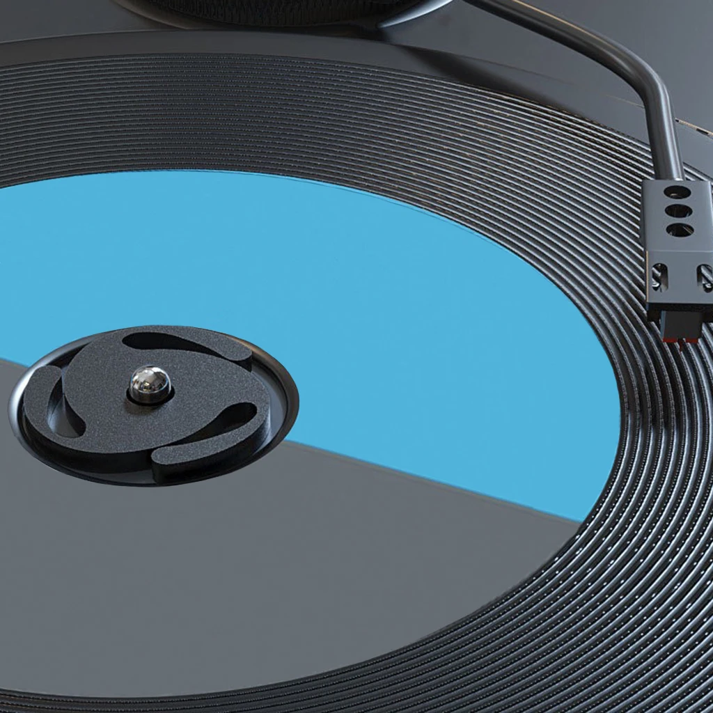 High-Quality Turntable Adapter - Precision Machined Solid Aluminum 45 RPM Adapter for Stable Playback of 7