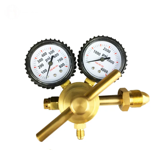 Picture 5: HVAC Nitrogen Regulator Tool 14 inch 0800 PSI Pressure Gauge with 78 7 inch Hose and CGA580 for System Testing