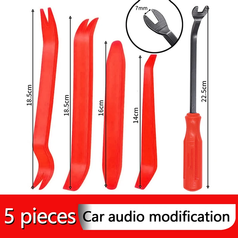 

5Pcs/set DIY Accessories Car Buckle Car Audio Disassembly Tool Door Panel Interior Disassembly Driver Pry Bar