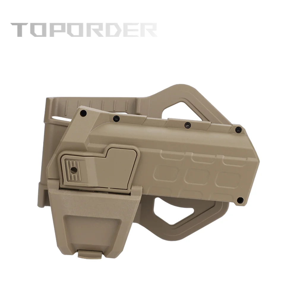 TOPORDER G19 Holster Taktische Pistole mit Taschenlampe oder Laser montiert Rechte Hand Taille Gürtel Pistole Holster Neue Pistole Zubehör – Detail 4