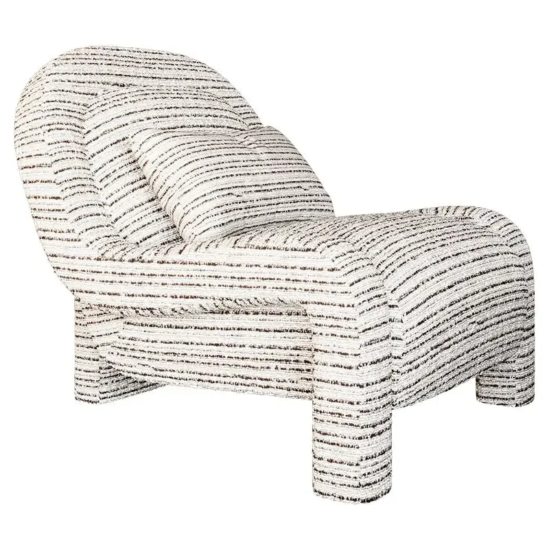 Leisure chair imported cotton and linen fabrics, small apartment minimalist living room, single sofa chair study