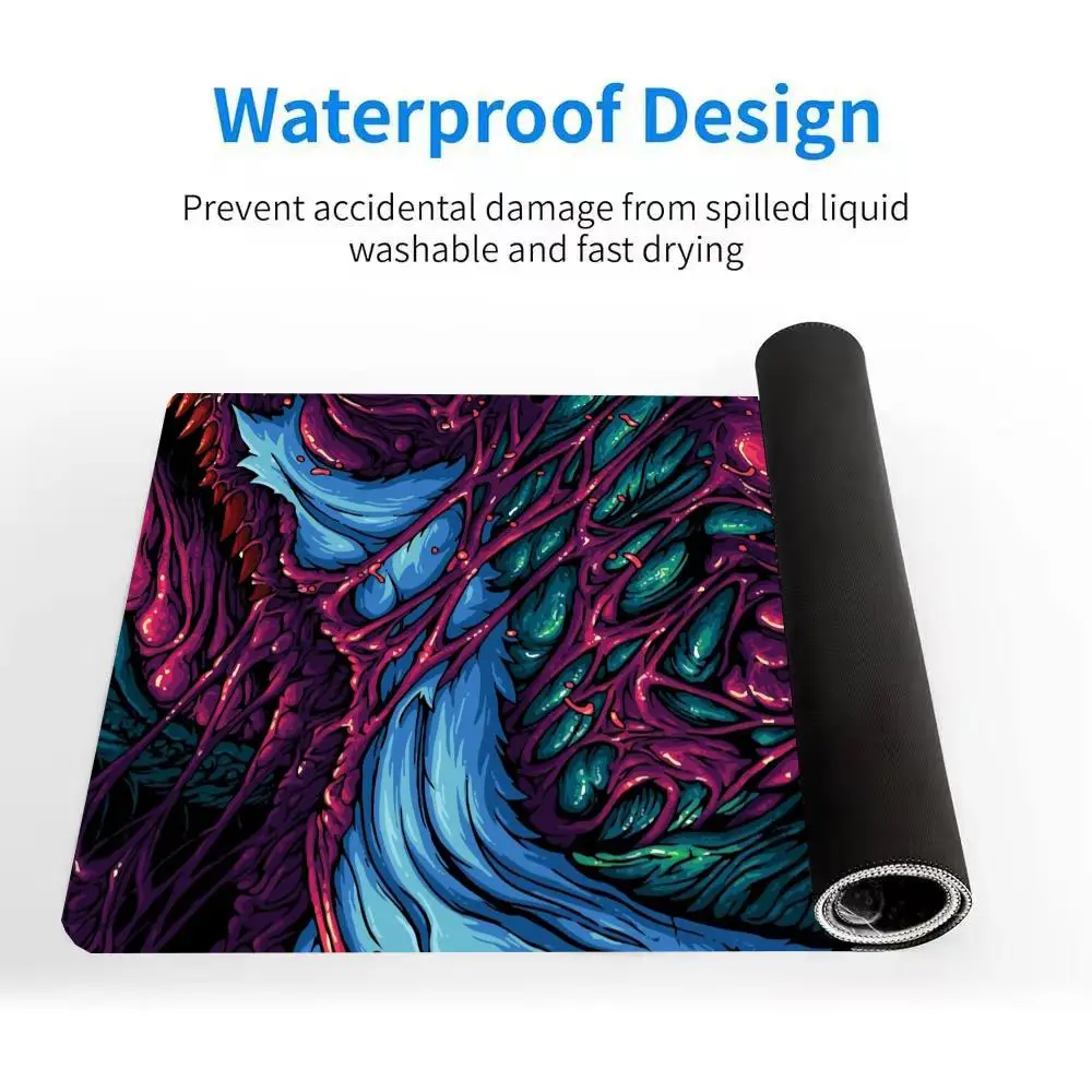 Motivo mostro marino e subacqueo retrò, adatto per mouse e tastiera, materiale in gomma antirughe e fondo antiscivolo