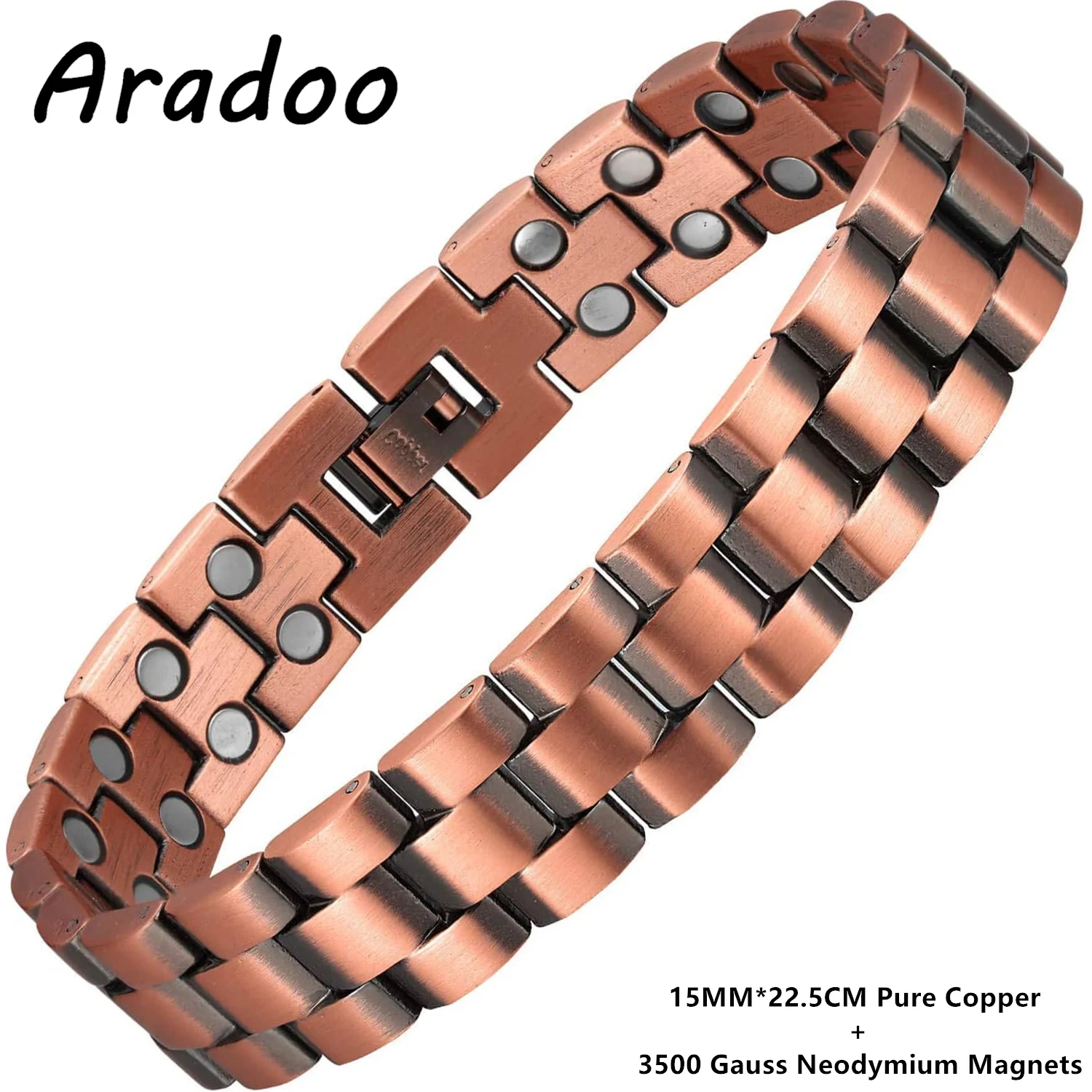 ARADOO Magnetic Bracelet Pure Copper 9