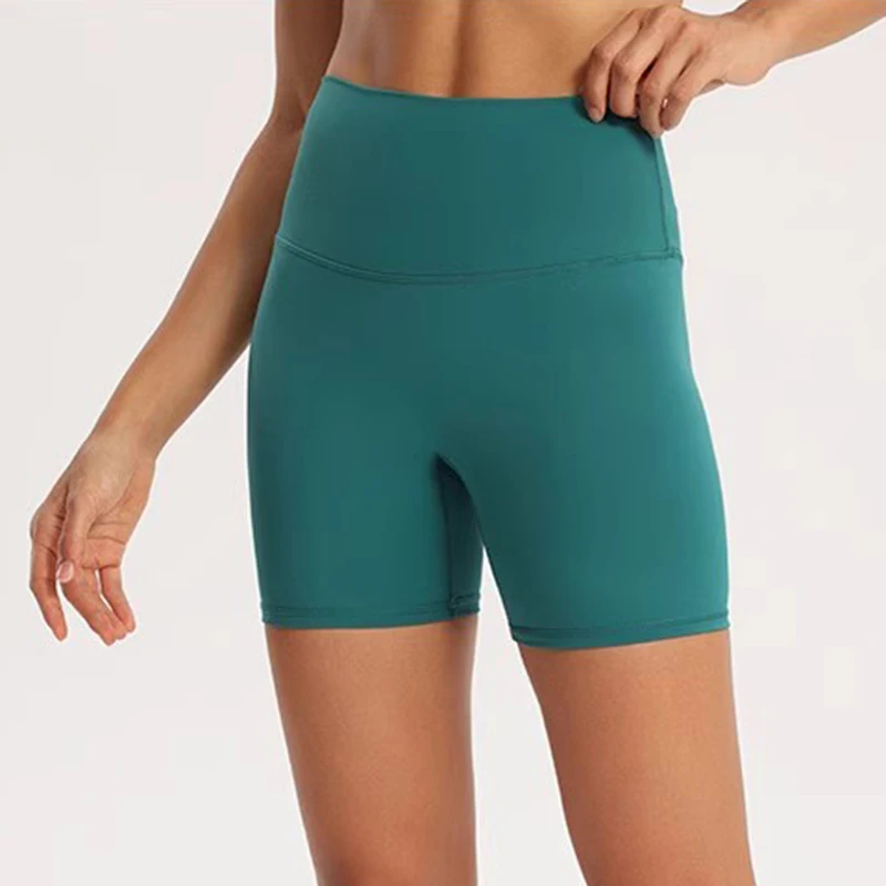 

Women's High-Waisted Yoga Sports Shorts Tight-Fitting Quick-Drying Running Fitness Quarter Pants Comfortable No Awkward Lines