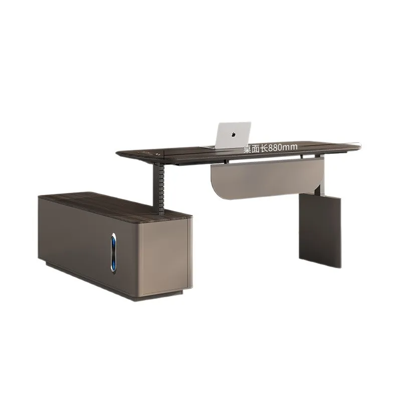 Lifting desk boss table and chair combination designer creative desk
