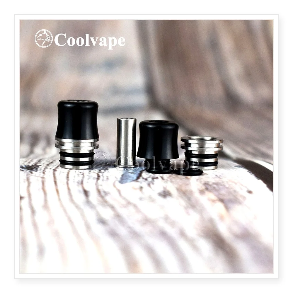 Coolvape 510 MTL Drip Tip - Metal Heat Resistant Mouthpiece for RDA RTA Vape Tanks and Accessories
