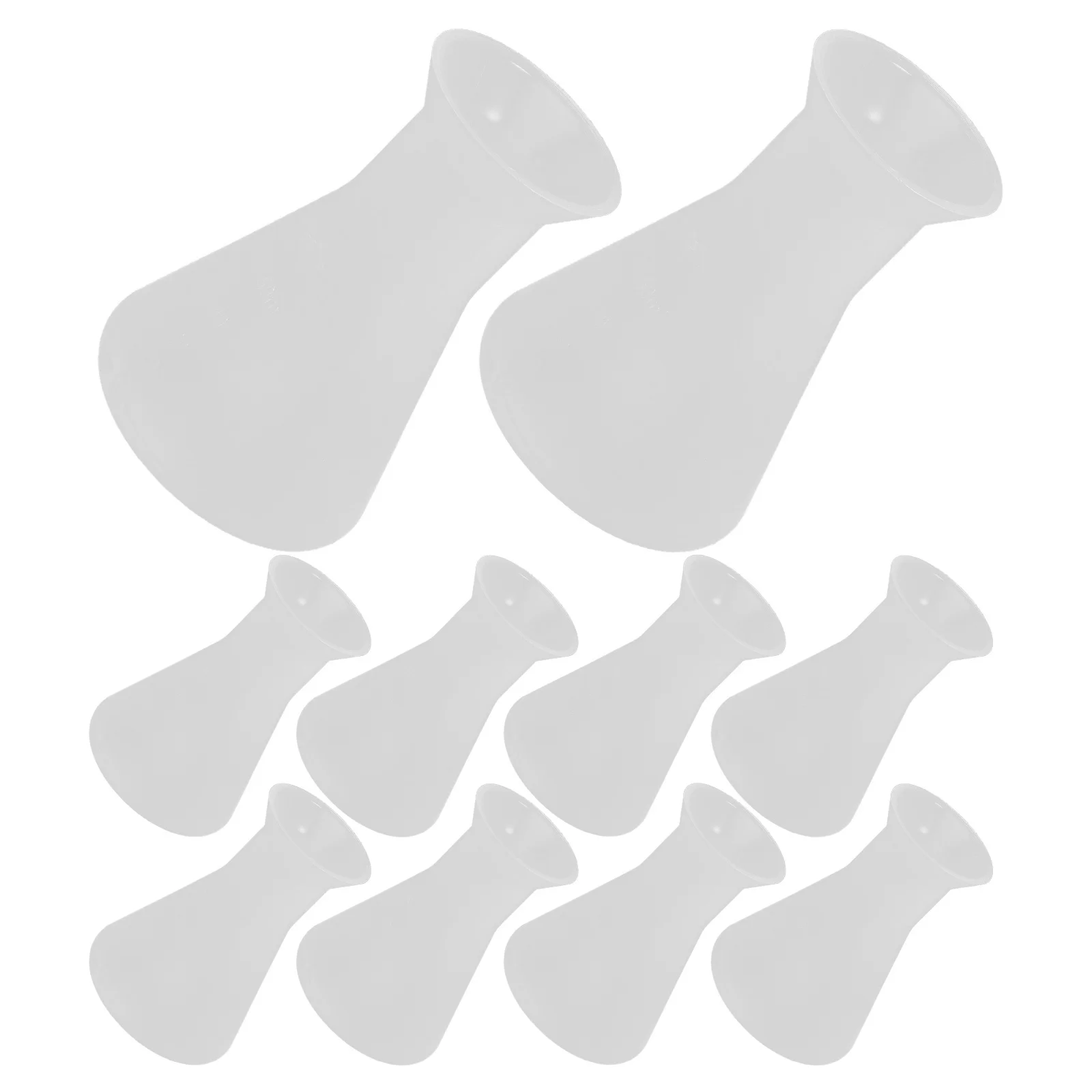 

10 Pcs Plastic Flask Beaker Major Culture Flasks Pp for Laboratory Science Transparent