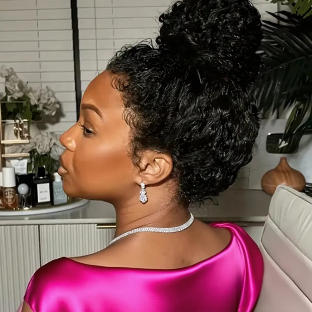 

40 46 Inch Deep Wave Frontal Wigs Human Hair 300% Density Curly Human Hair Wigs 360 HD Full Lace Front Water Wave Wigs For Women