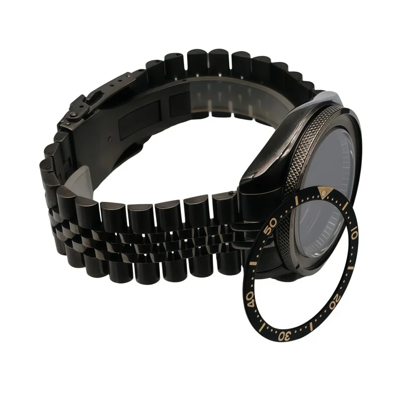 Gun Metal SKX007 SRPD Diving Watch Case Sapphire Crystal Fit NH34 NH35 NH36 4R35 7S26 Movement Men Watch Repair Accessories