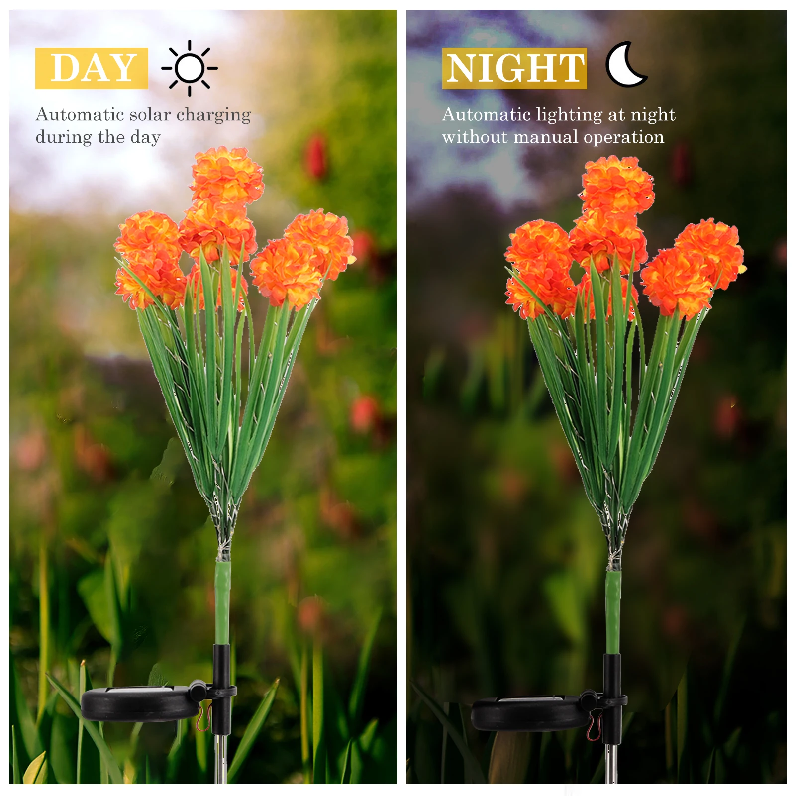 

7-Head Flower Shape Solar Garden Lights Outdoor Led Landscape Lamp Decorative Pathway Yard Light For Courtyards Parks Decoration