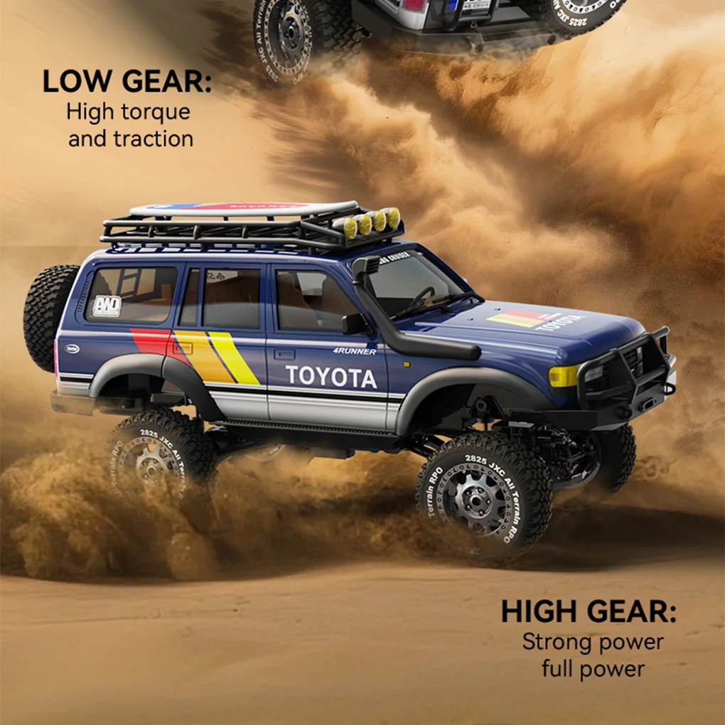 1/12 LC80 Simulation Land Cruiser 2.4GHz RTR quatre roues motrices escalade Simulation roche chenille télécommande modèle de voiture cadeau
